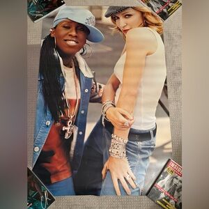 RARE Madonna and Missy Elliott GAP PROMOTIONAL Storefront Posters (3) HUGE